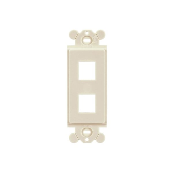 2 Position Rectangular Module Fra (10 Pack), 10PK
